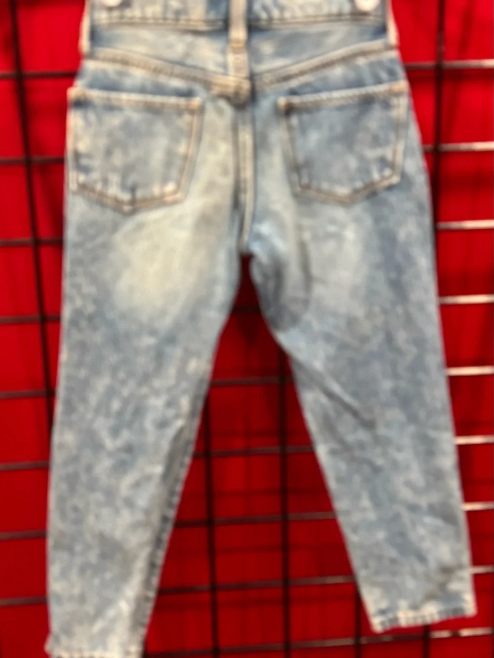 Old Navy Distressed Light Blue Button-Fly Jeans(Sz6)